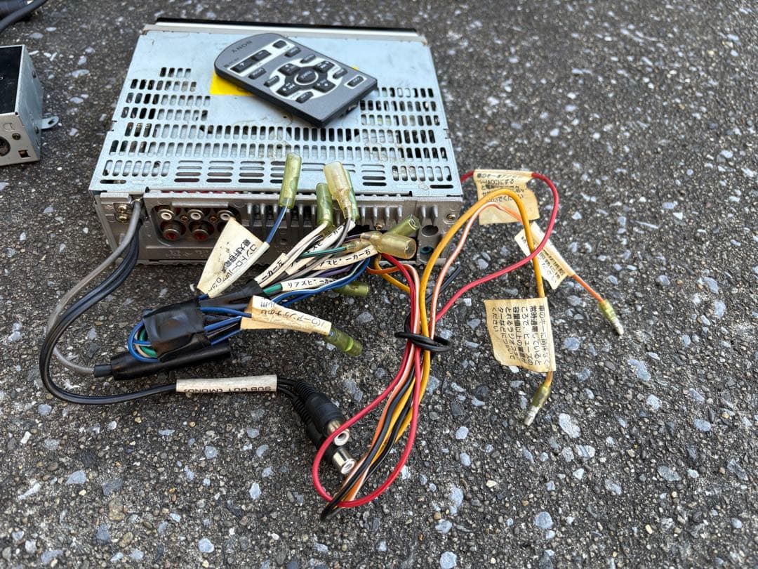 ソニー SONY CDX-M750 1DIN CD デュアルディスプレイ　当時