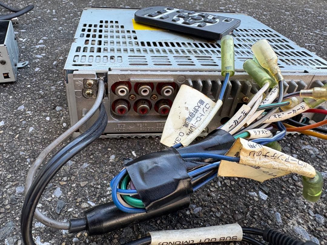 ソニー SONY CDX-M750 1DIN CD デュアルディスプレイ　当時