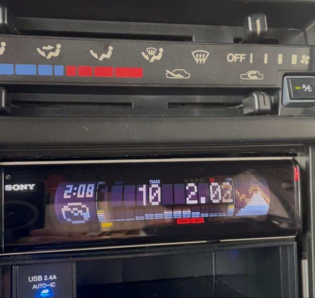 ソニー SONY CDX-M750 1DIN CD デュアルディスプレイ　当時