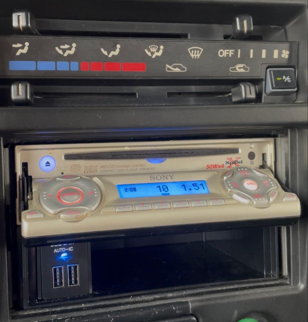 ソニー SONY CDX-M750 1DIN CD デュアルディスプレイ　当時