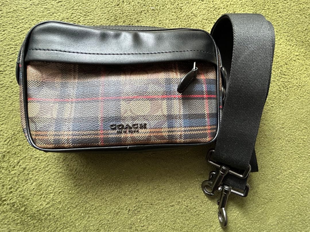 ⭐️最終価格⭐️【未使用】coach コーチ　スクエア　ショルダーバッグ　メンズ