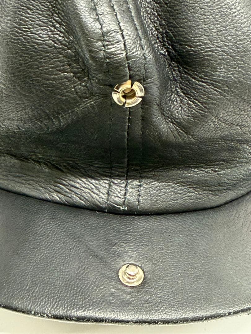 USA製のNEW YORK HATレザー（羊皮）:(レザーキャスケット)