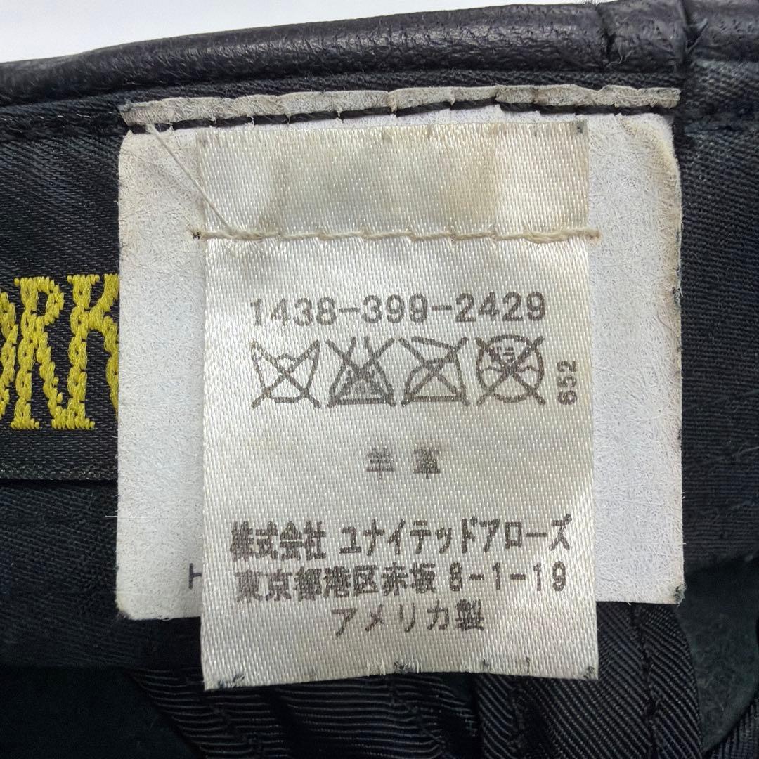 USA製のNEW YORK HATレザー（羊皮）:(レザーキャスケット)