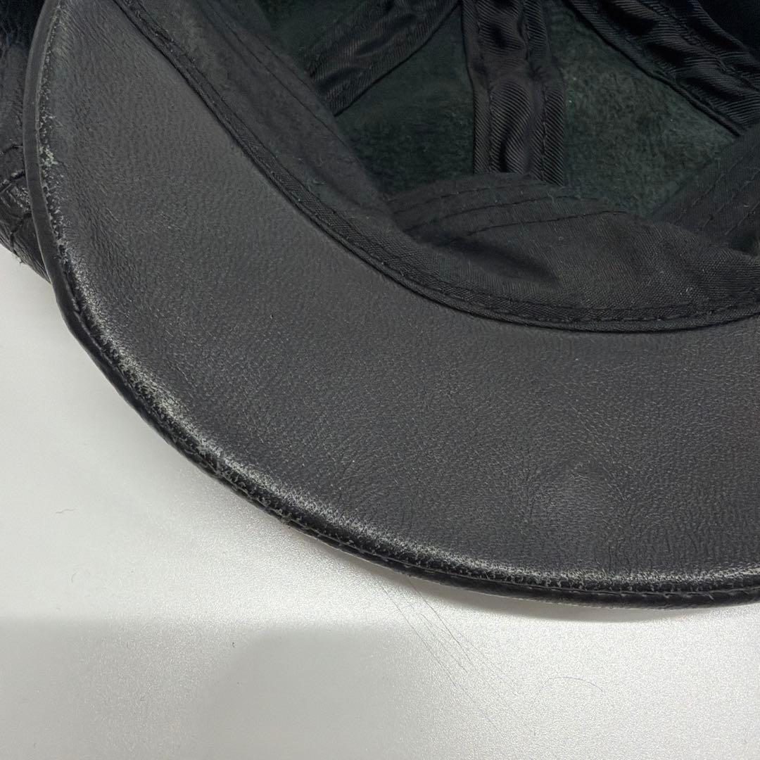 USA製のNEW YORK HATレザー（羊皮）:(レザーキャスケット)