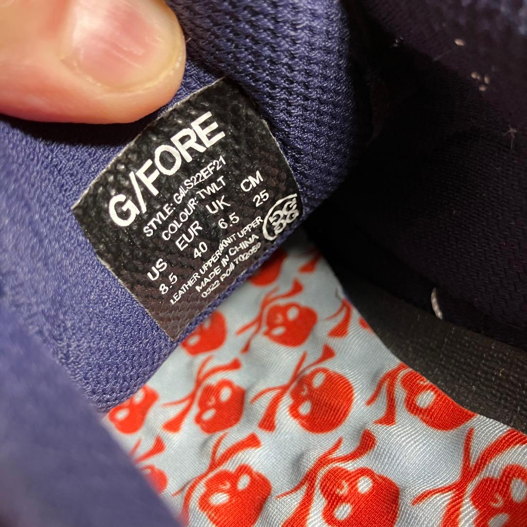 （K25385）★美品★ G/FORE ジーフォア ゴルフシューズ 25㎝