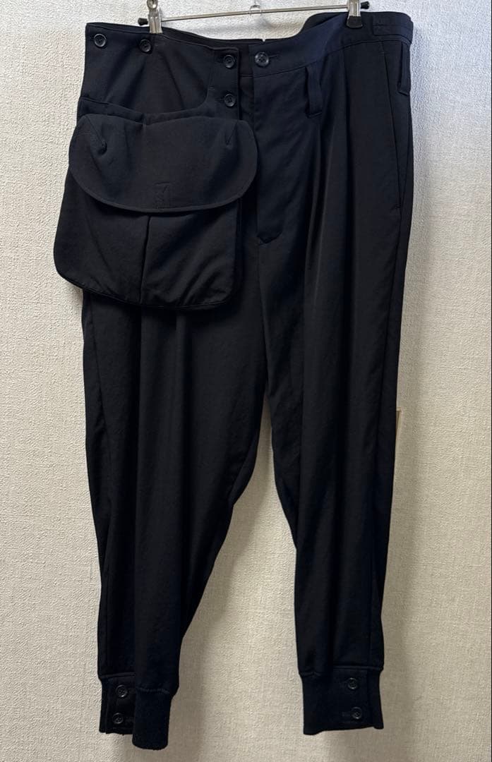 バッグ付きパンツ（サスペンダー付き）　ヨウジヤマモトプールオム