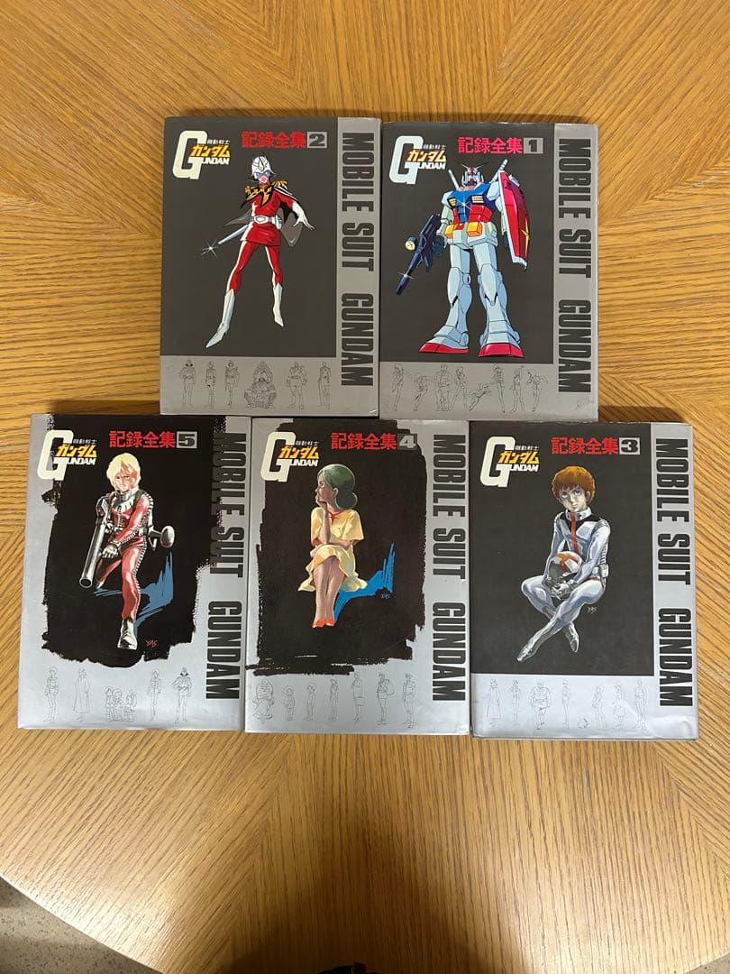 【再々値下げ】機動戦士ガンダム　記録全集　全5巻　日本サンライズ