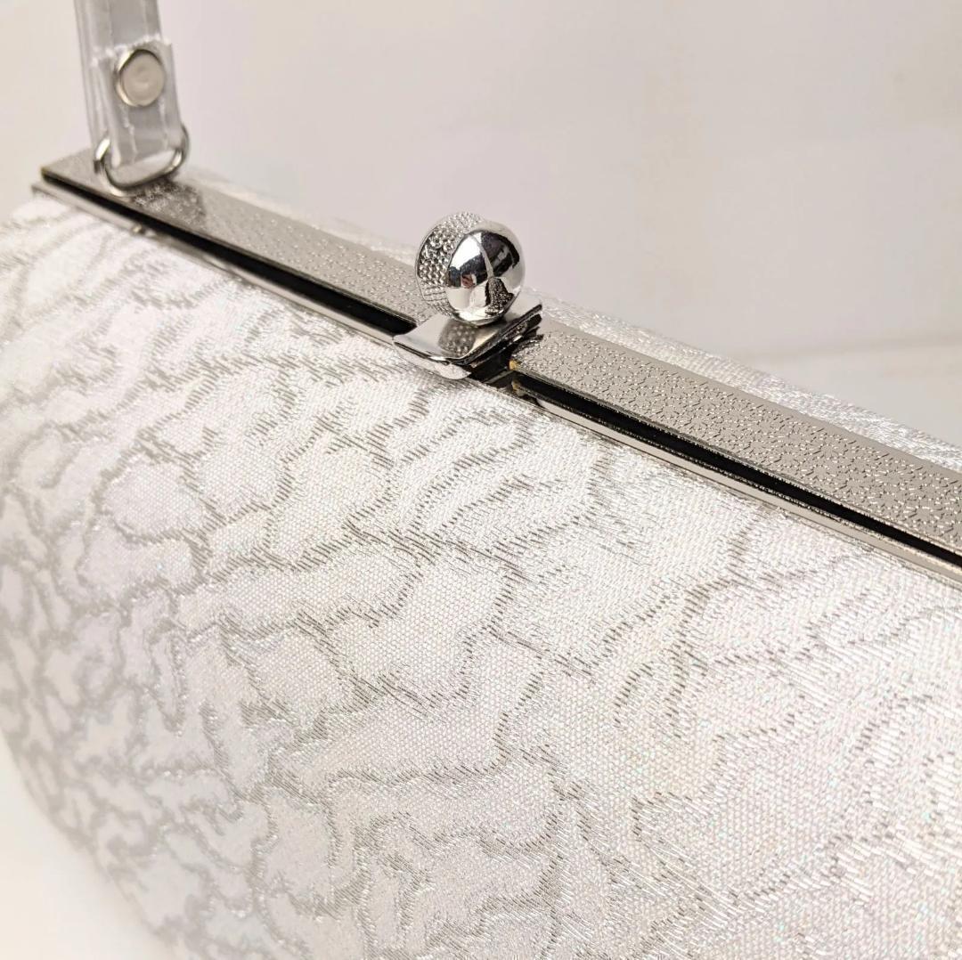 和装 草履バッグセット フォーマル 帯地 シルバー フリーサイズ u24