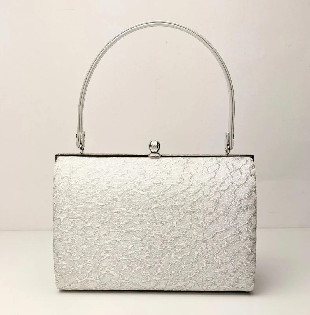 和装 草履バッグセット フォーマル 帯地 シルバー フリーサイズ u24