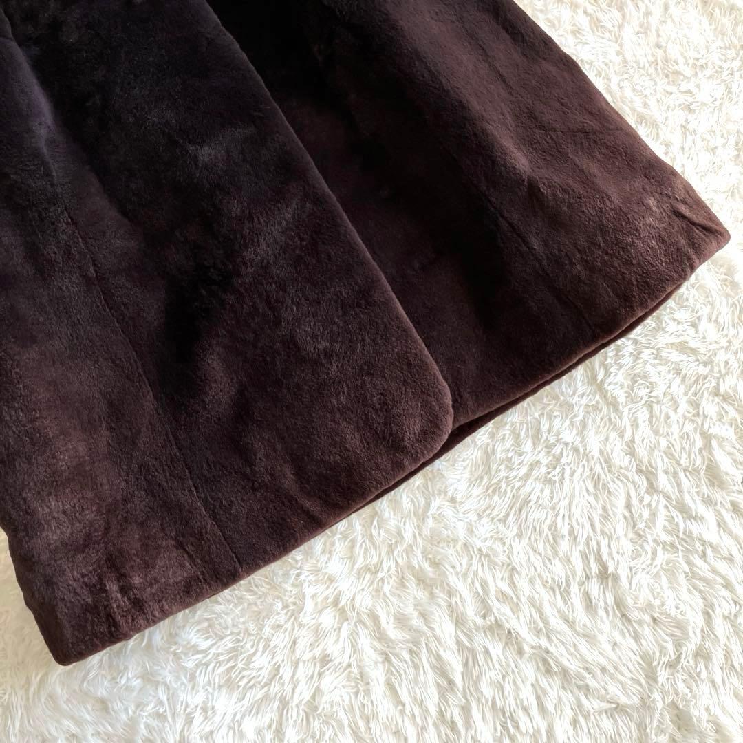 SAGA MINK 高級ミンクファーロングコート　ライトパープル