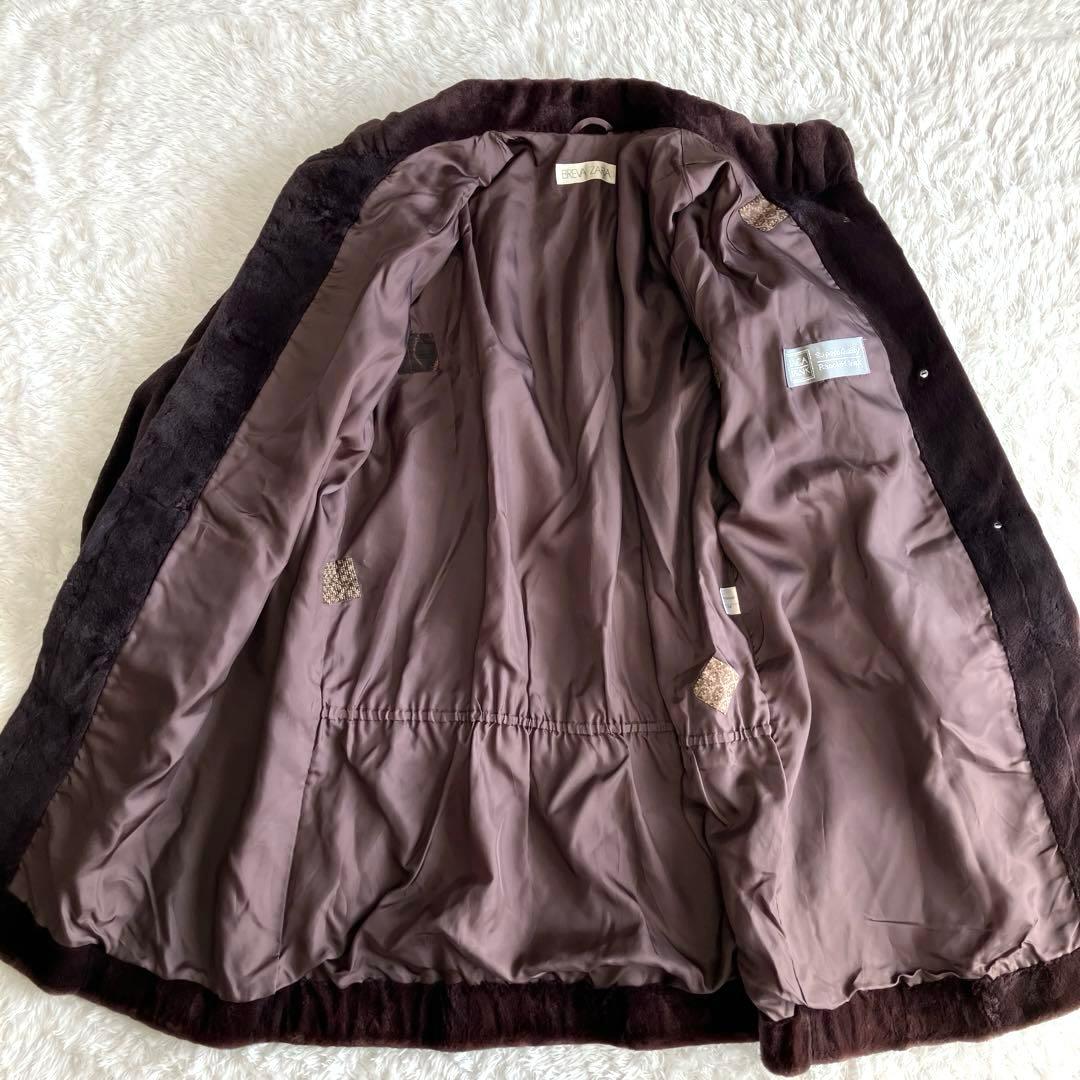 SAGA MINK 高級ミンクファーロングコート　ライトパープル