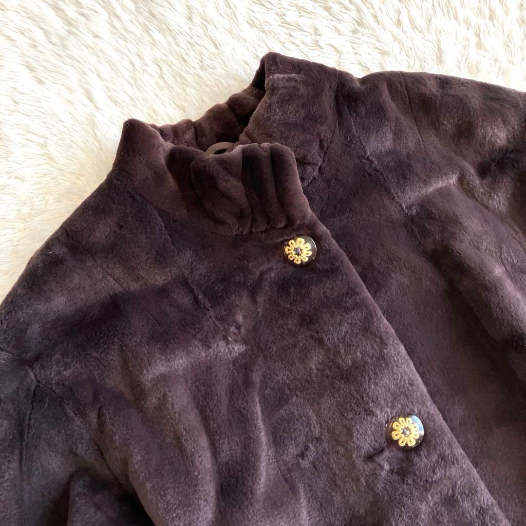 SAGA MINK 高級ミンクファーロングコート　ライトパープル