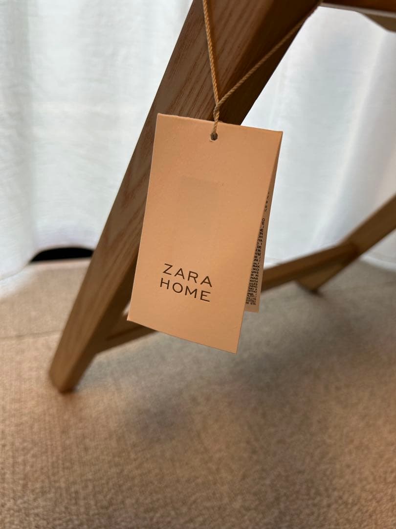 ZARA  ラタン&ウッド ラタンチェア　折りたたみ椅子　　一脚