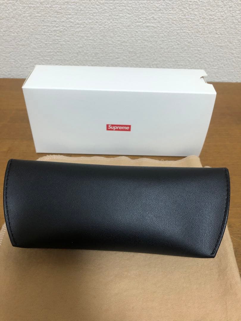 Supreme ブラック サングラス ケース付き