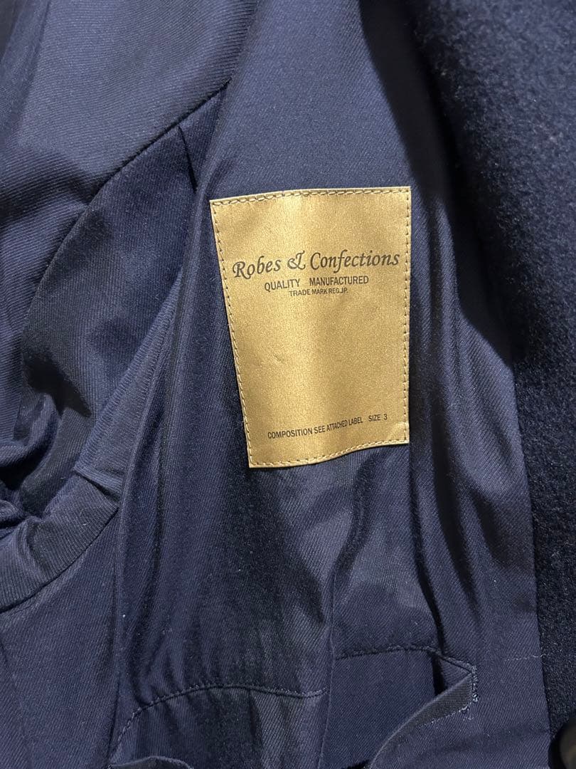 k*u様 Robes＆Confections ネイビー ウール　コート
