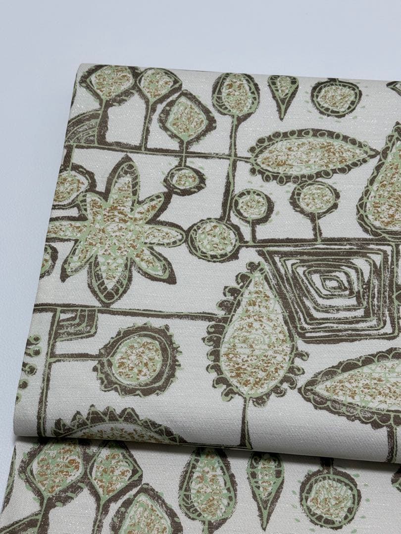 K*u様 【新品未使用】ニ代目 川村久太郎 創作友禅 全通　袋帯　未仕立て　伝産