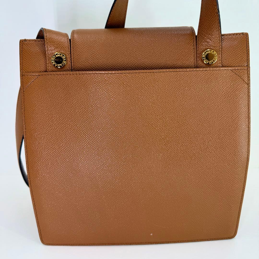 ブルガリ　BVLGARI レザー　ショルダーバッグ　ブラウン　225