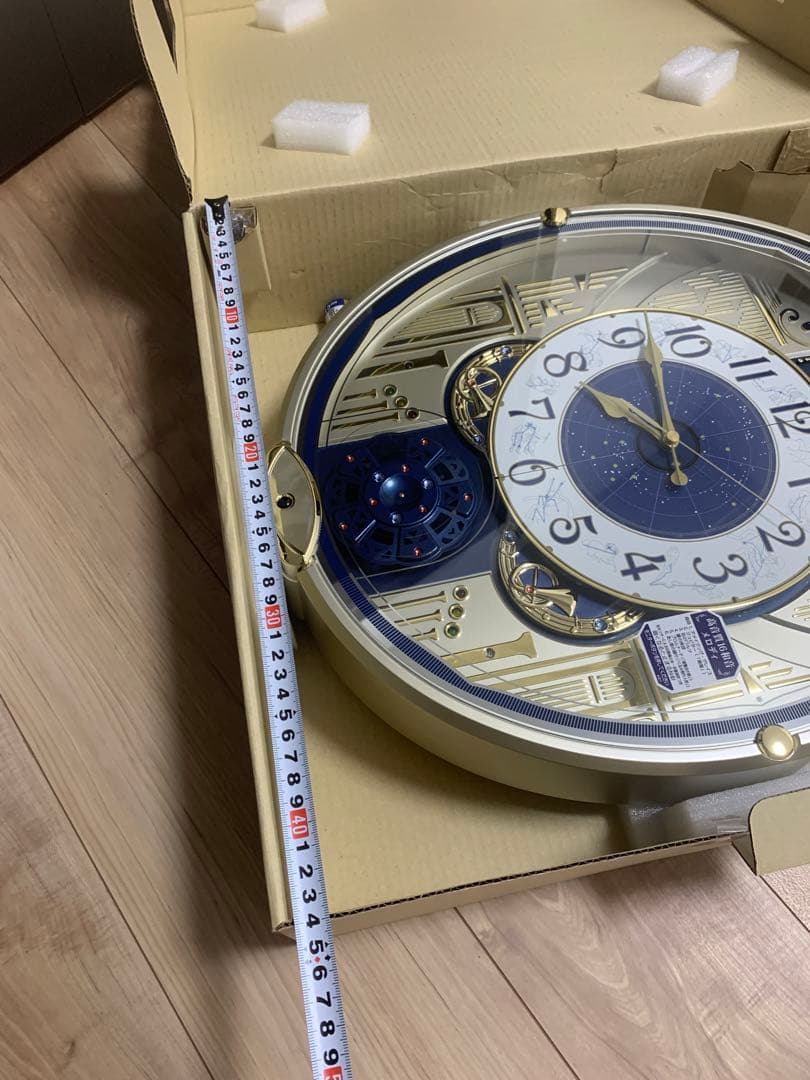 【新品未使用】セイコー掛時計 青メロディ音楽　星座　新品未使用　SEIKO