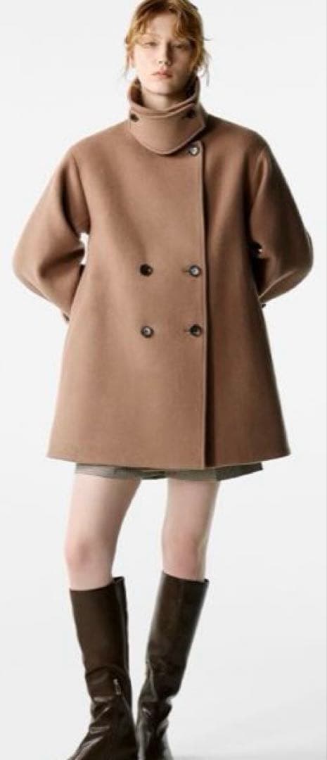 完売品　正規品新作セルフォード　Aラインウールミドルコート