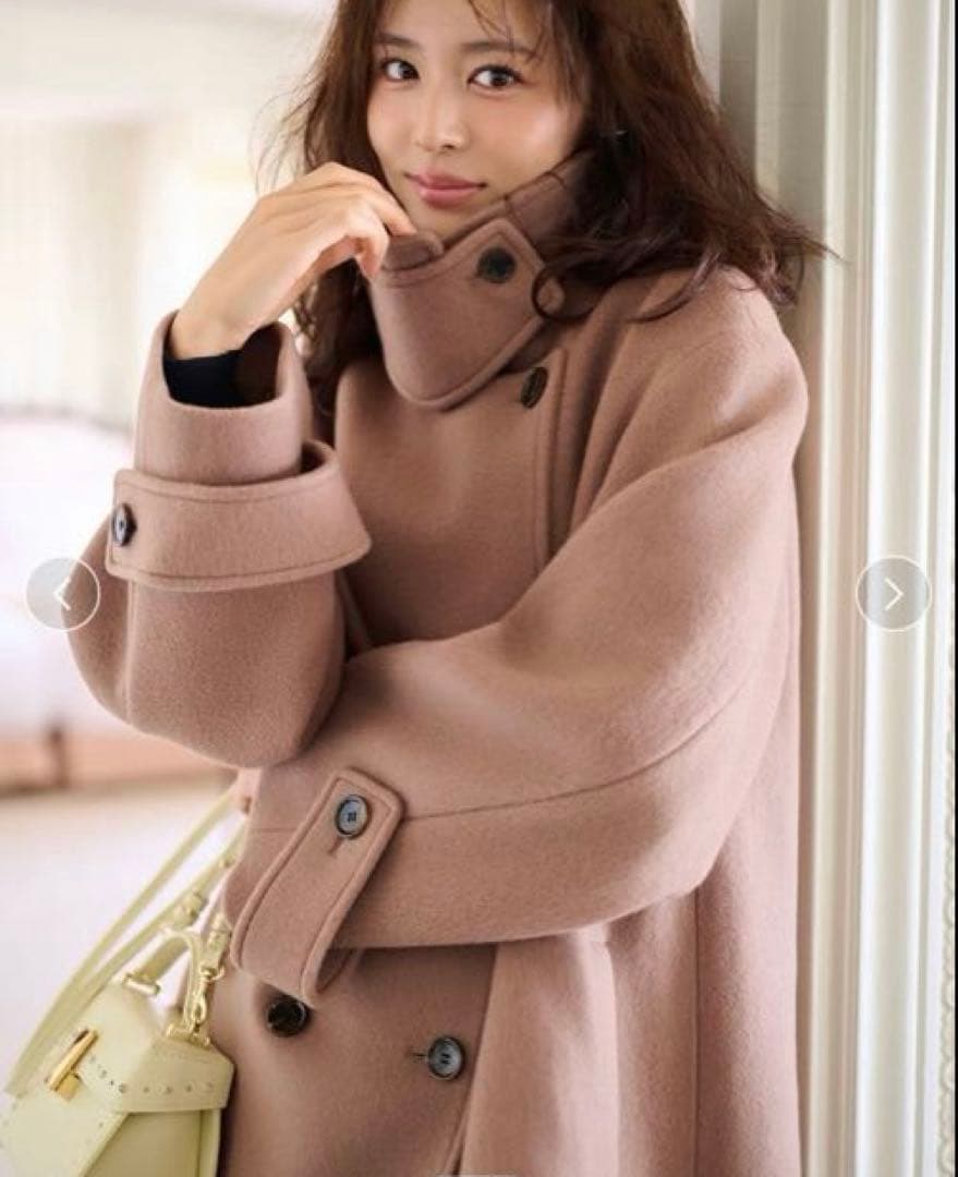 完売品　正規品新作セルフォード　Aラインウールミドルコート