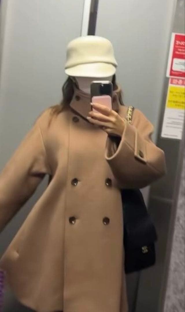 完売品　正規品新作セルフォード　Aラインウールミドルコート