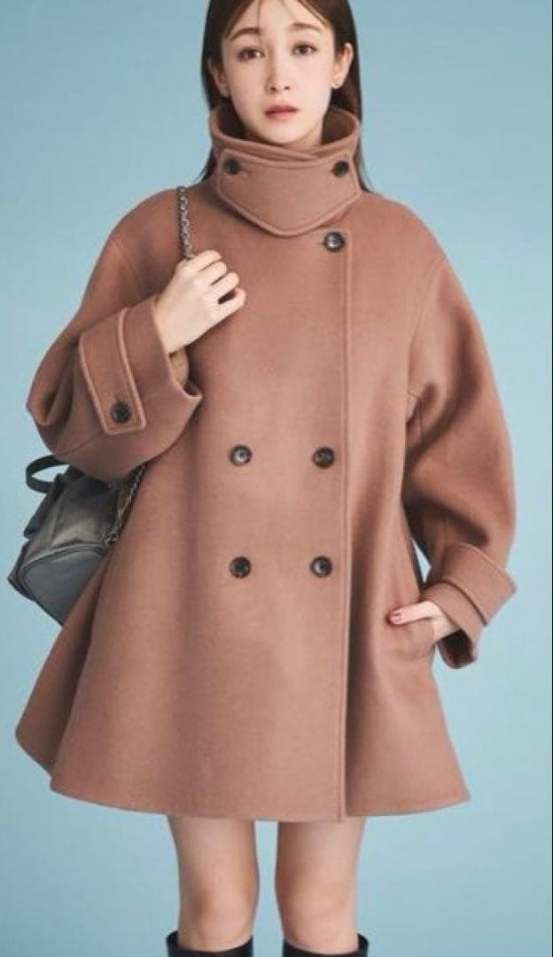 完売品　正規品新作セルフォード　Aラインウールミドルコート