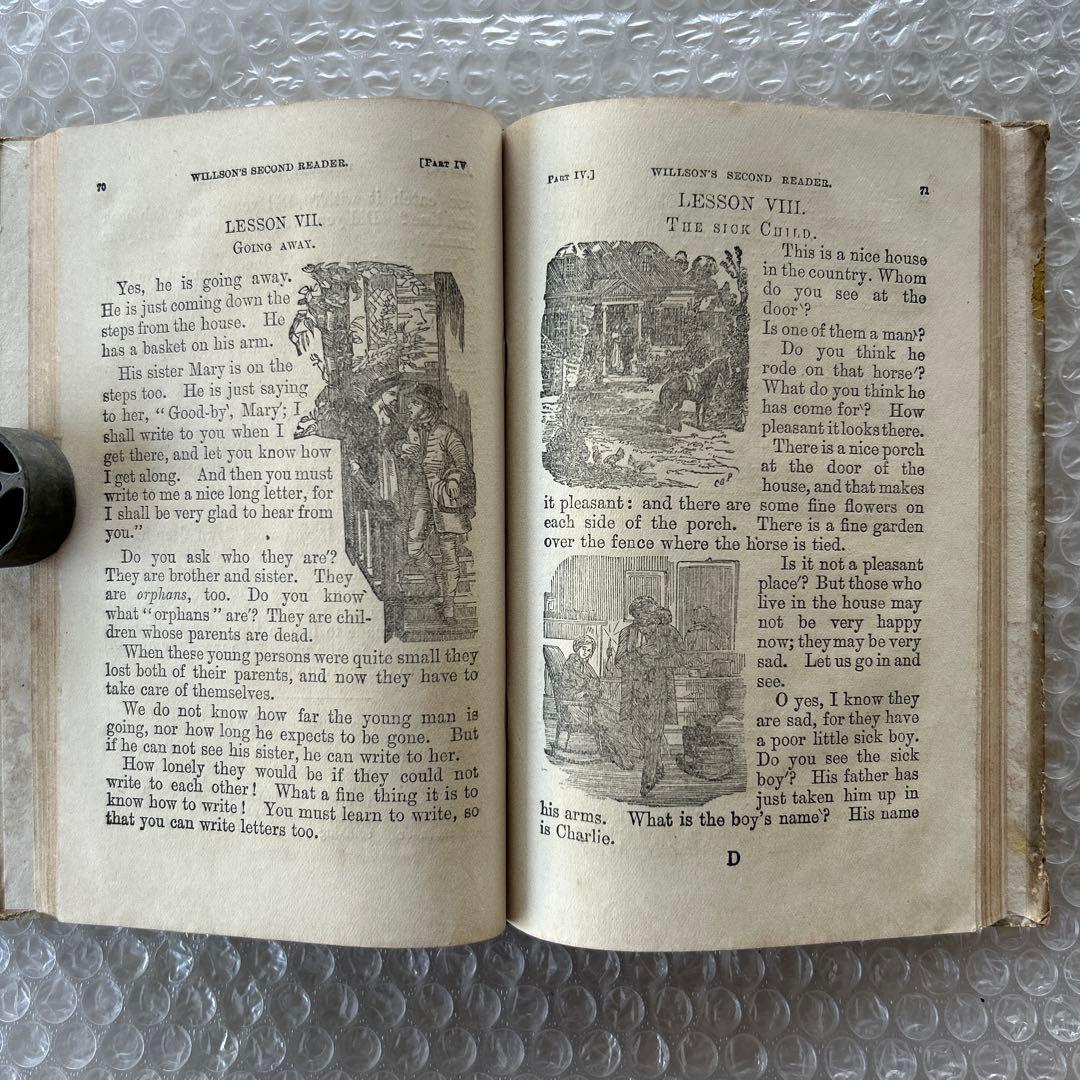 明治14年刊 THE SECOND READER/RIKUGOKUWAN版 古書