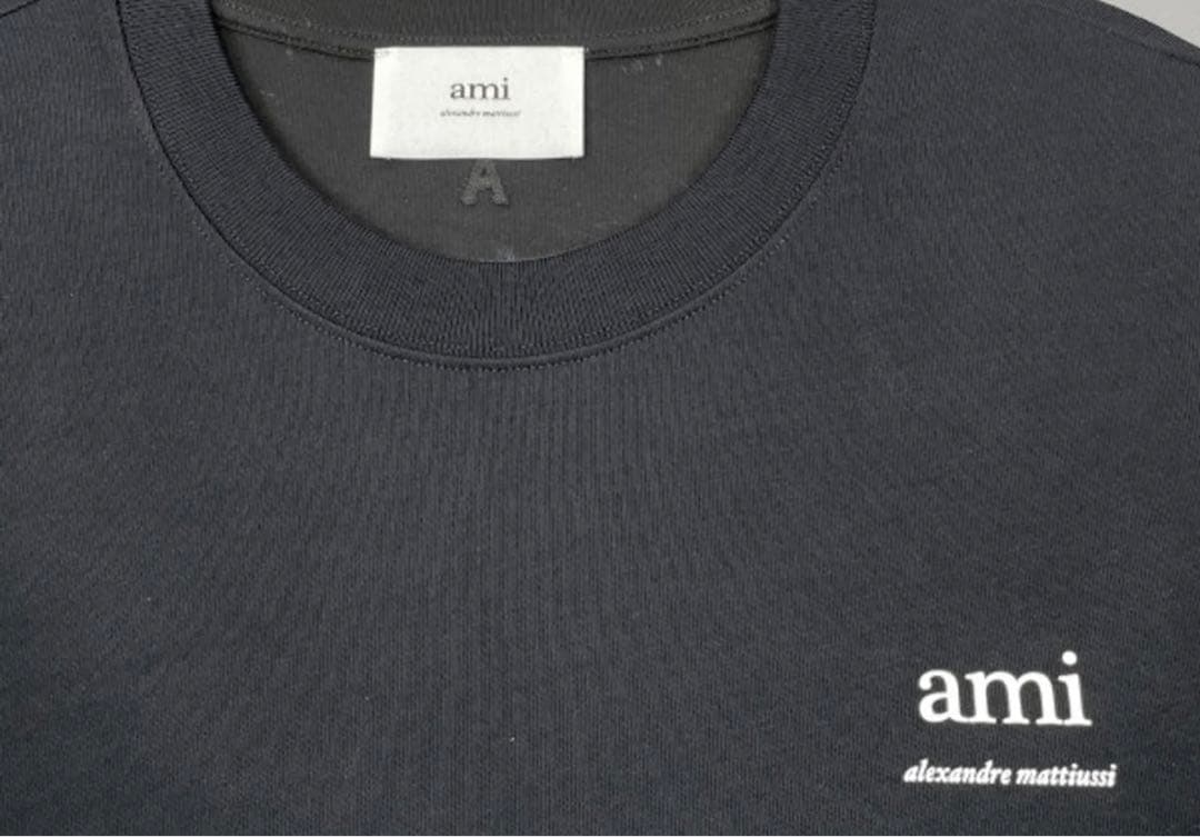 AMI ALEXANDRE MATTIUSSI ロゴ Tシャツ 長袖 ロンT