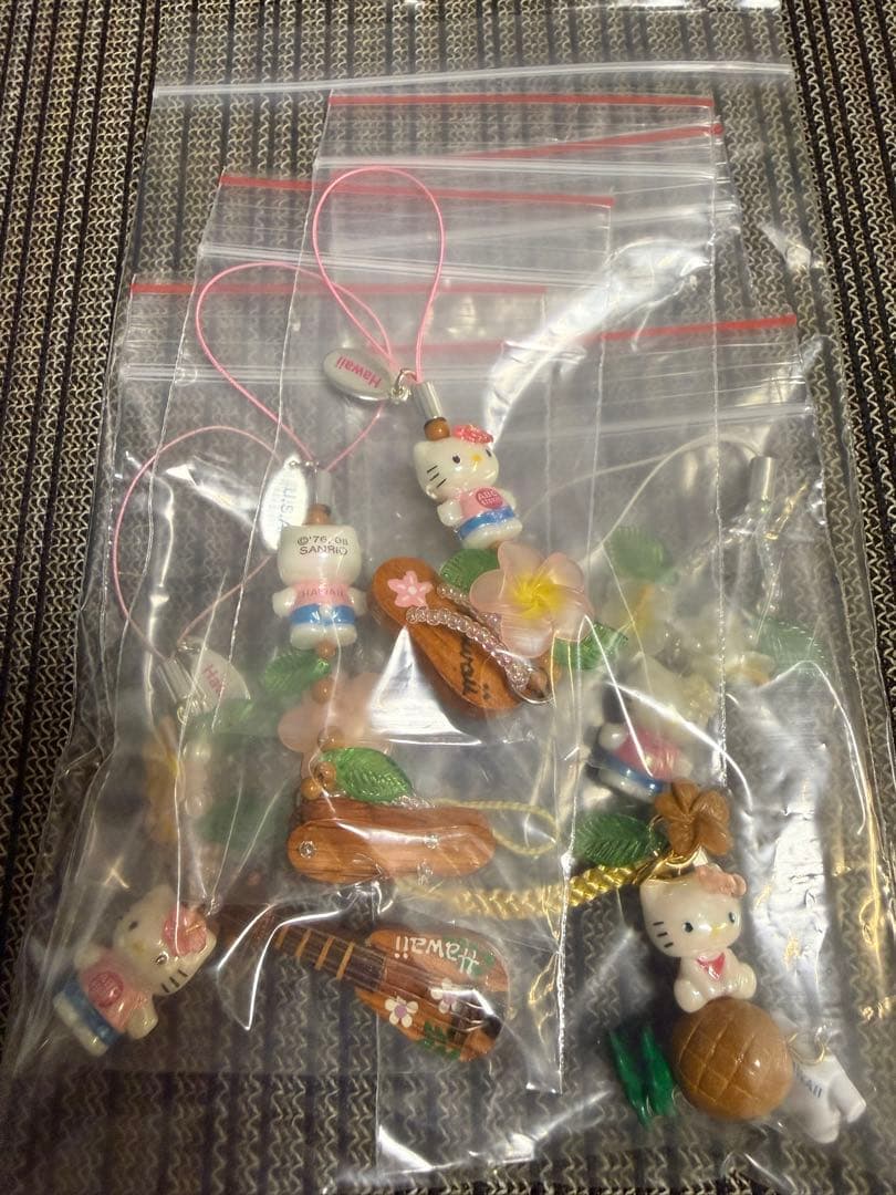 レア 限定白キテイkitty 根付けストラップ ABCstore 5点
