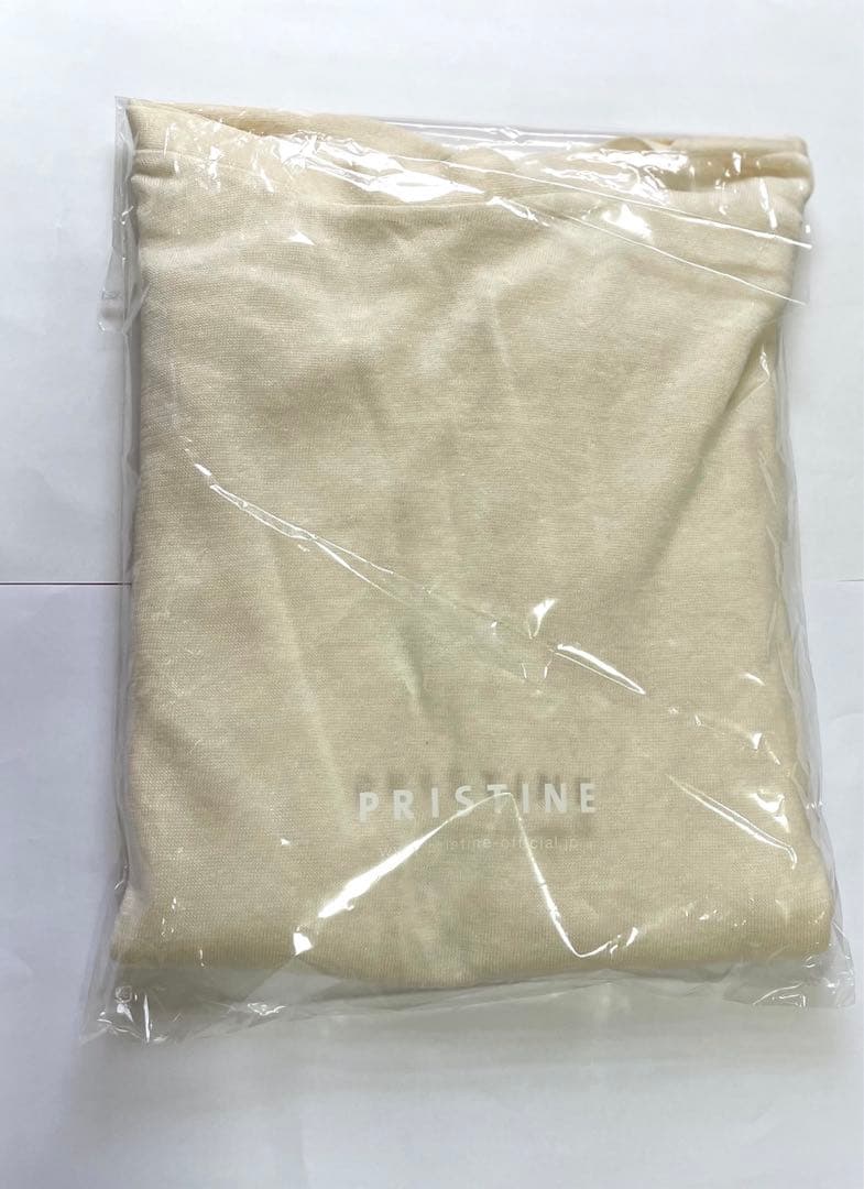【新品】pristine リネンコットン 切替ポンチョ オーガニックコットン