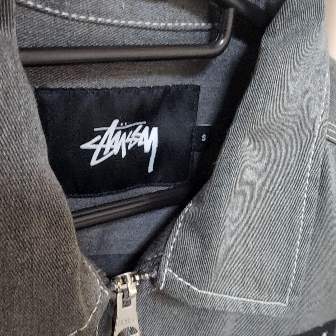 【美品】 ステューシー ディッキーズ コラボ ジャケット ロゴ グレー