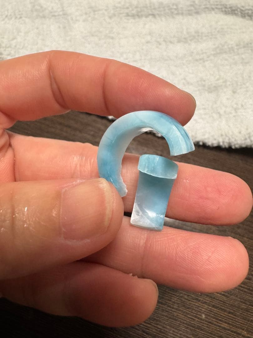 ラリマーくりぬきリング 約14号