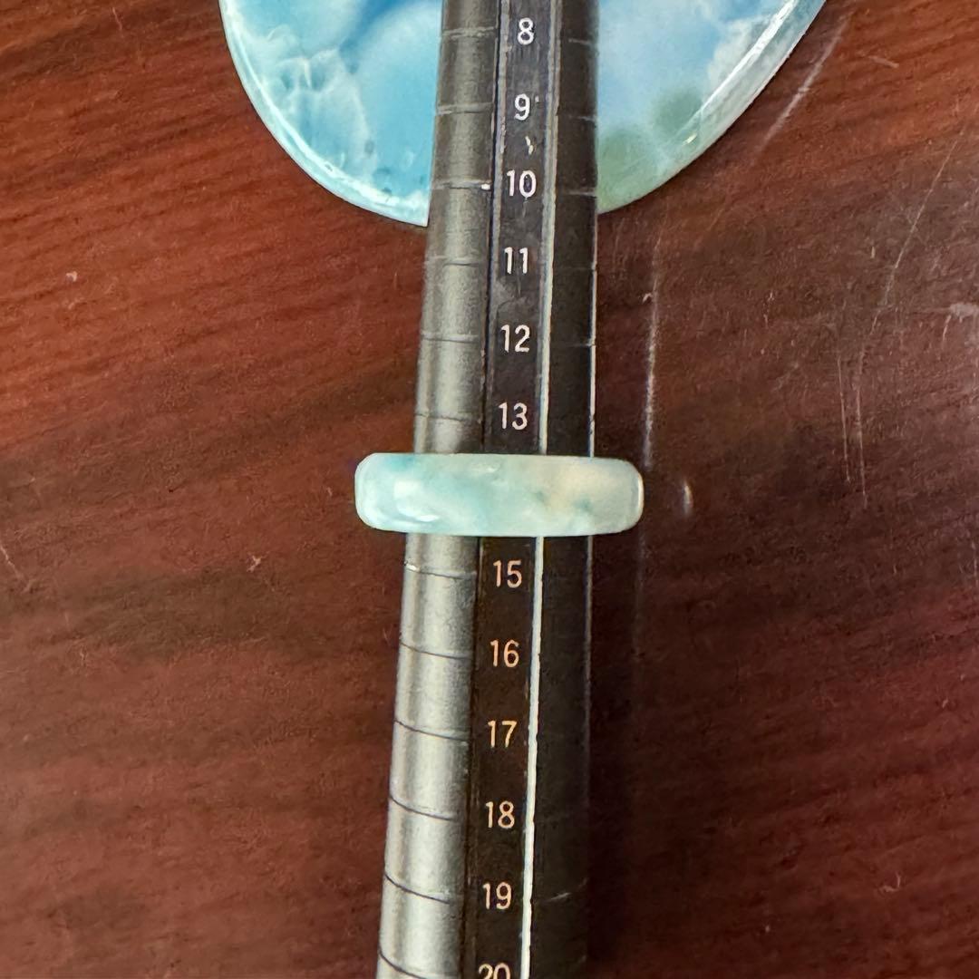 ラリマーくりぬきリング 約14号