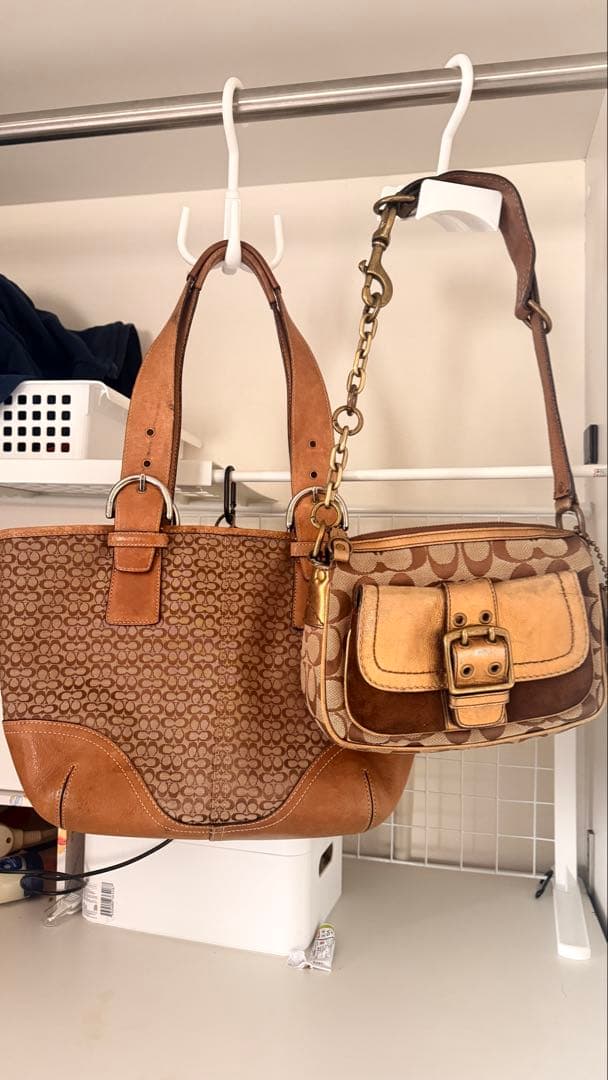 Coach ブラウン ショルダーバッグセット