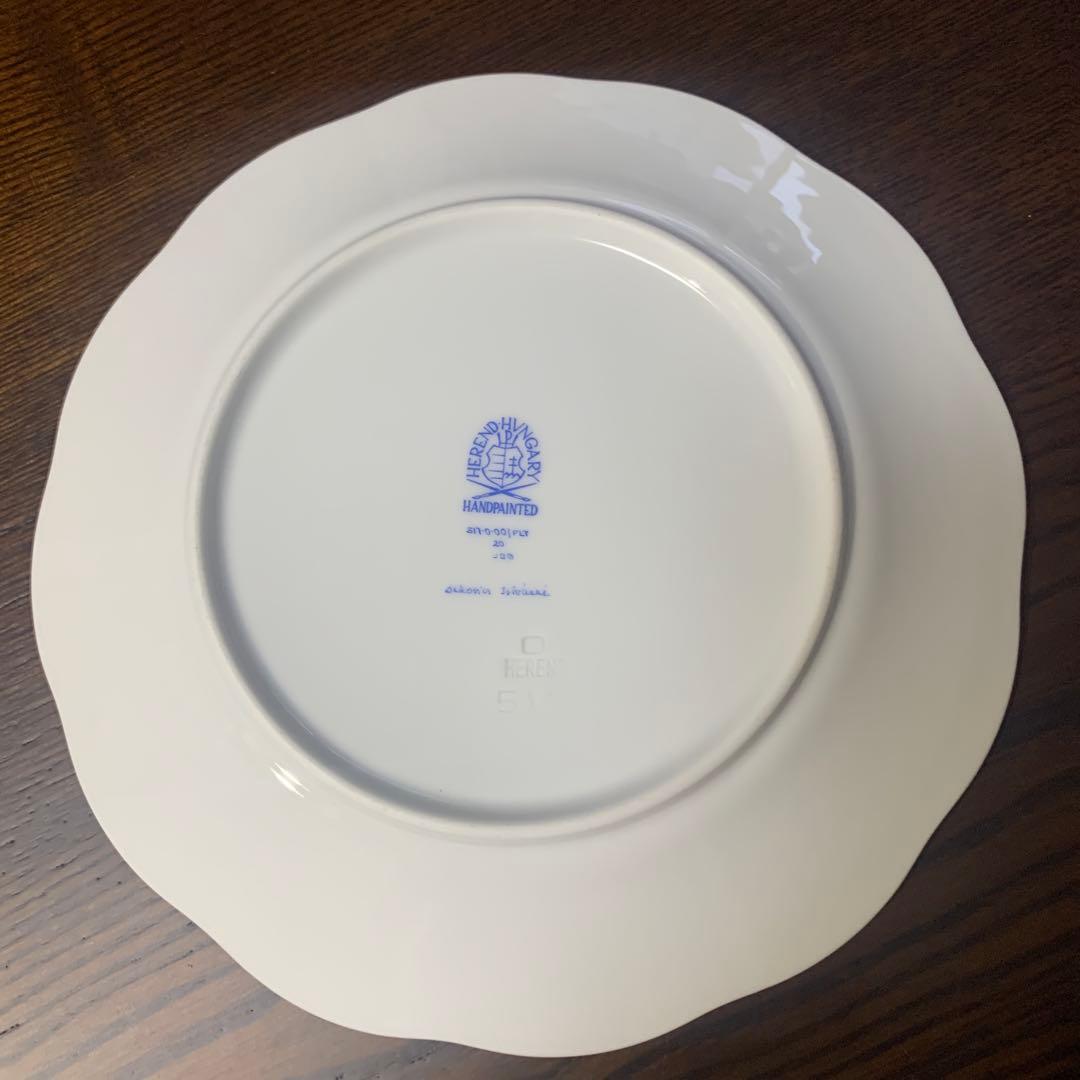 ヘレンドマスターペインターサイン入り①ストロベリーコンポジション19cmプレート