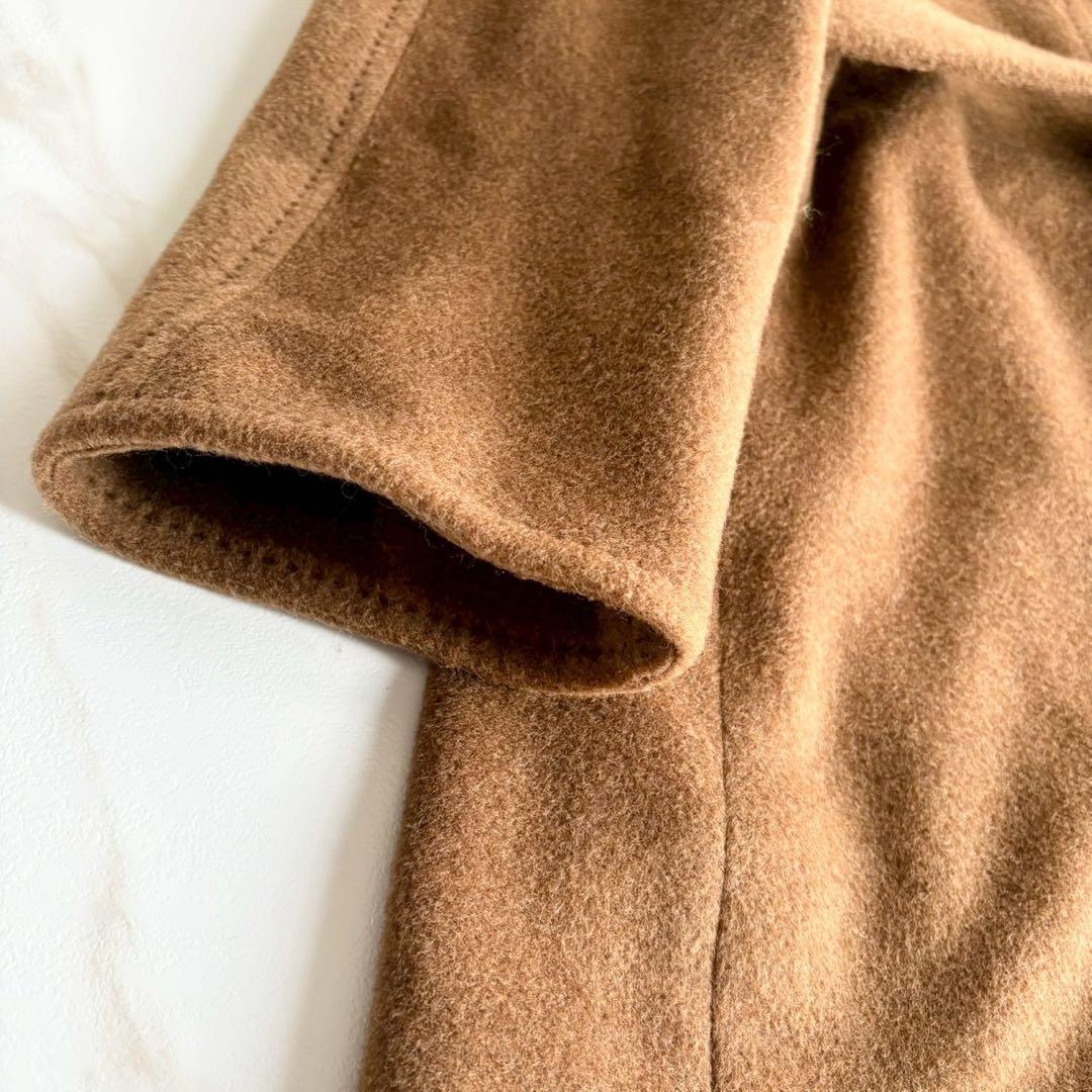 人気◆バーバリーロンドン カシミヤ混 シャドーチェック ベルト付 ロングコート