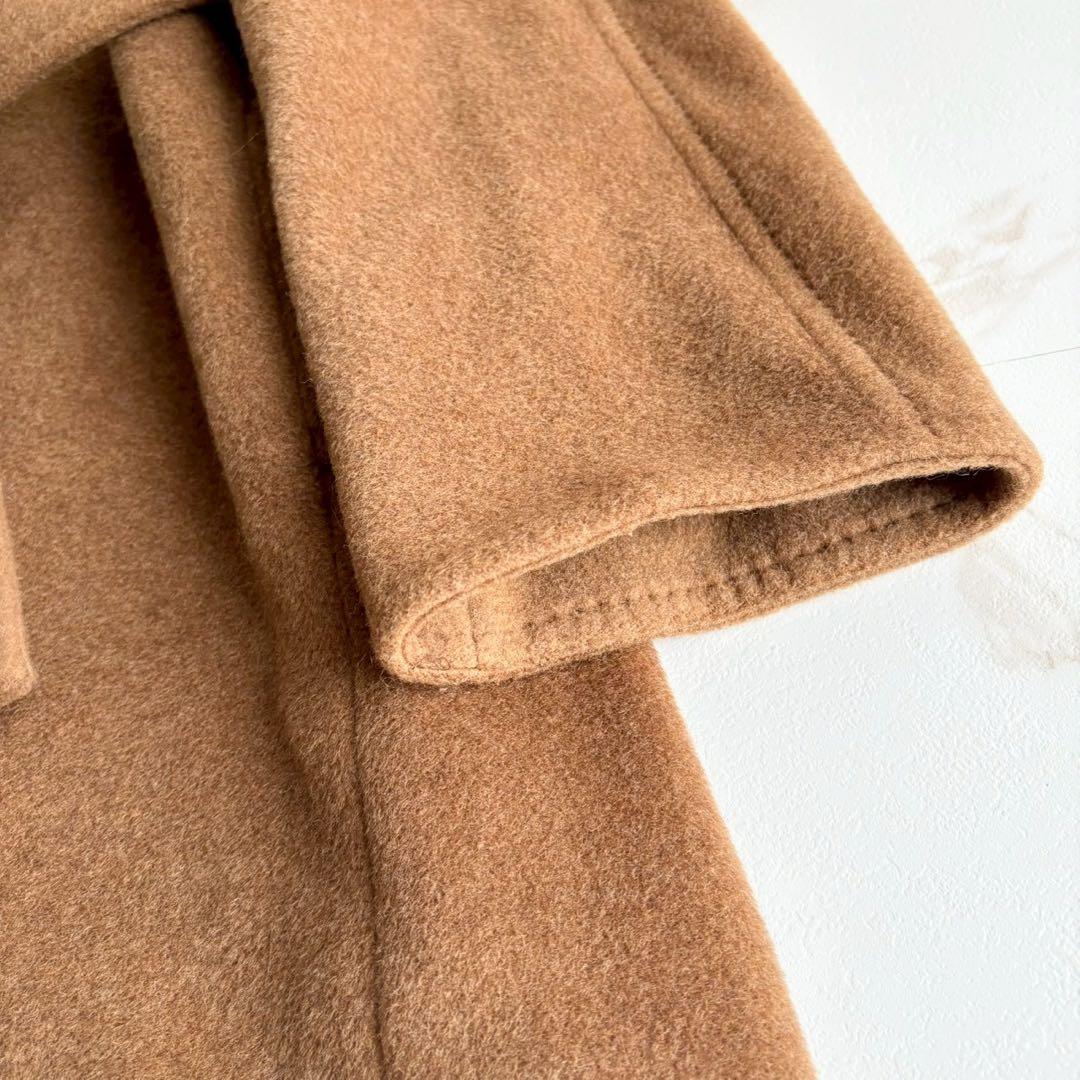 人気◆バーバリーロンドン カシミヤ混 シャドーチェック ベルト付 ロングコート