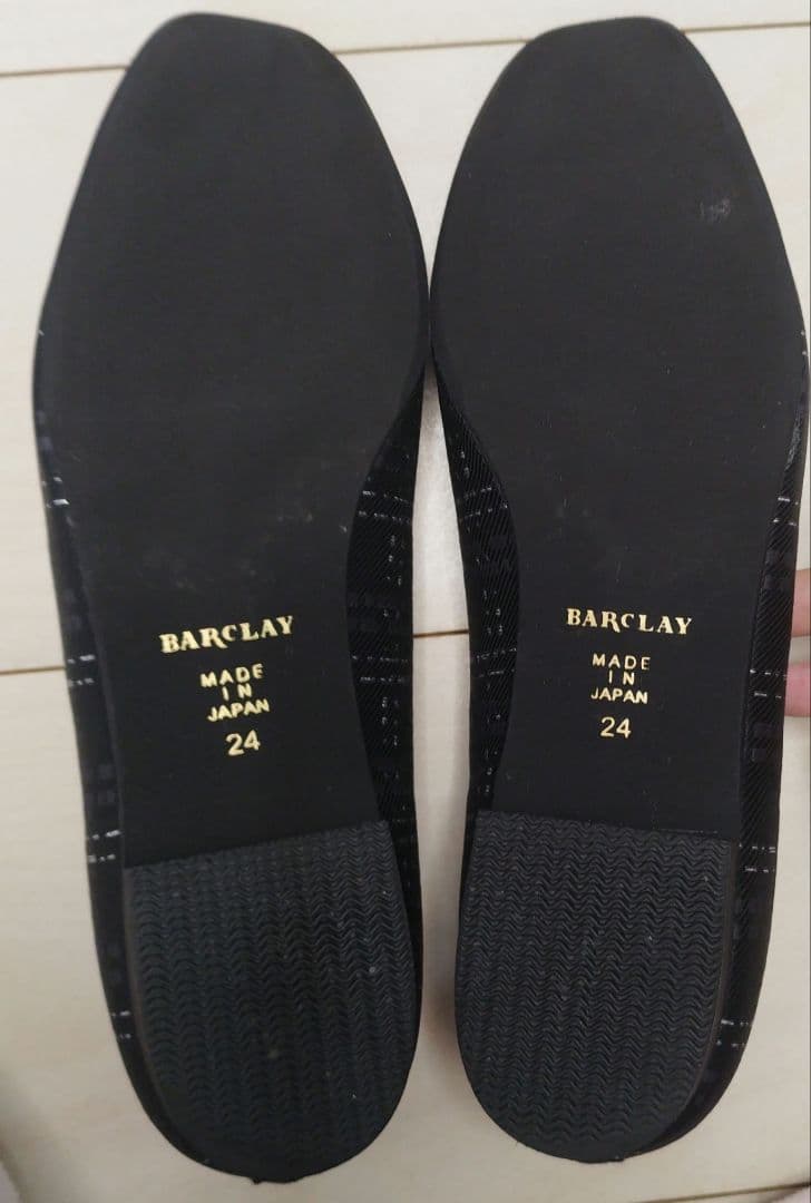 BARCLAY（バークレー）晴雨兼用 エレガントシューズ ブラックファブリック