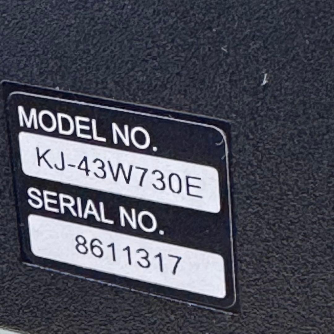 SONY KJ-43W730E 43インチ液晶テレビ 2019年製