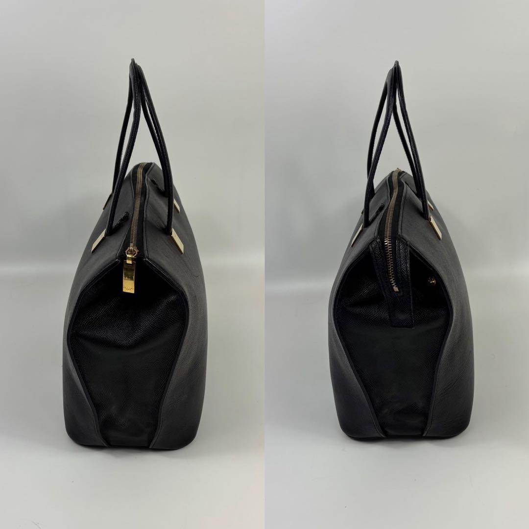 CELINE セリーヌ　レザー　ハンドバッグ　トートバッグ　ブラック　黒