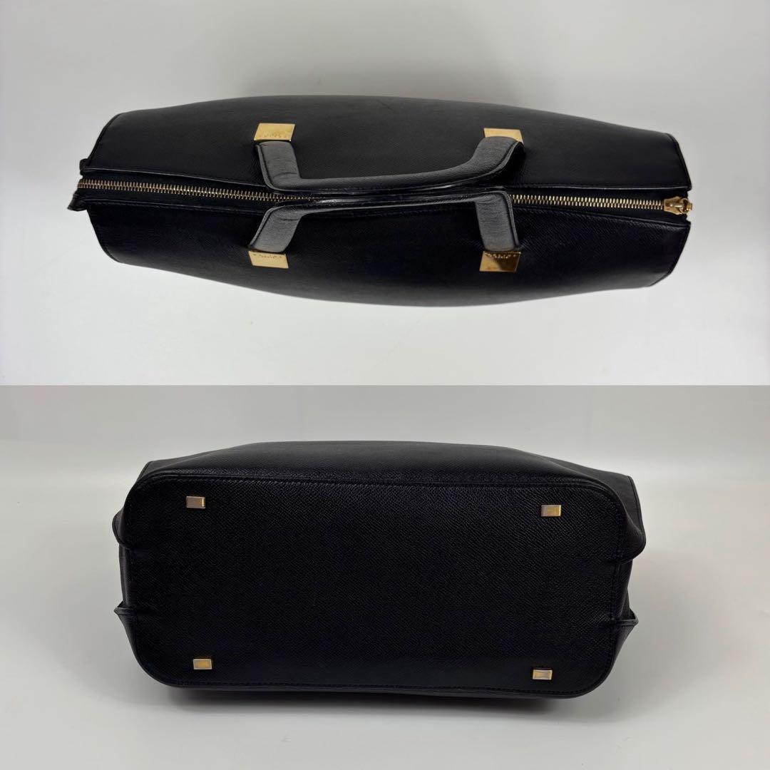 CELINE セリーヌ　レザー　ハンドバッグ　トートバッグ　ブラック　黒