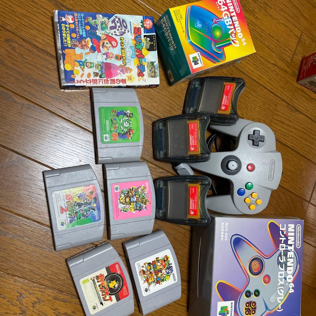 任天堂　64 ソフト14個　64GBパック3個