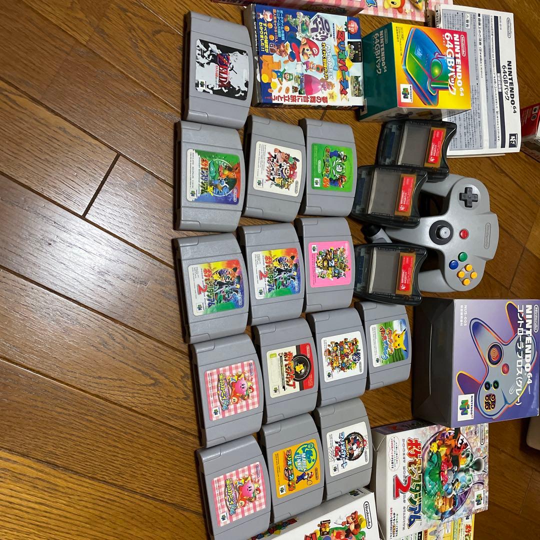 任天堂　64 ソフト14個　64GBパック3個