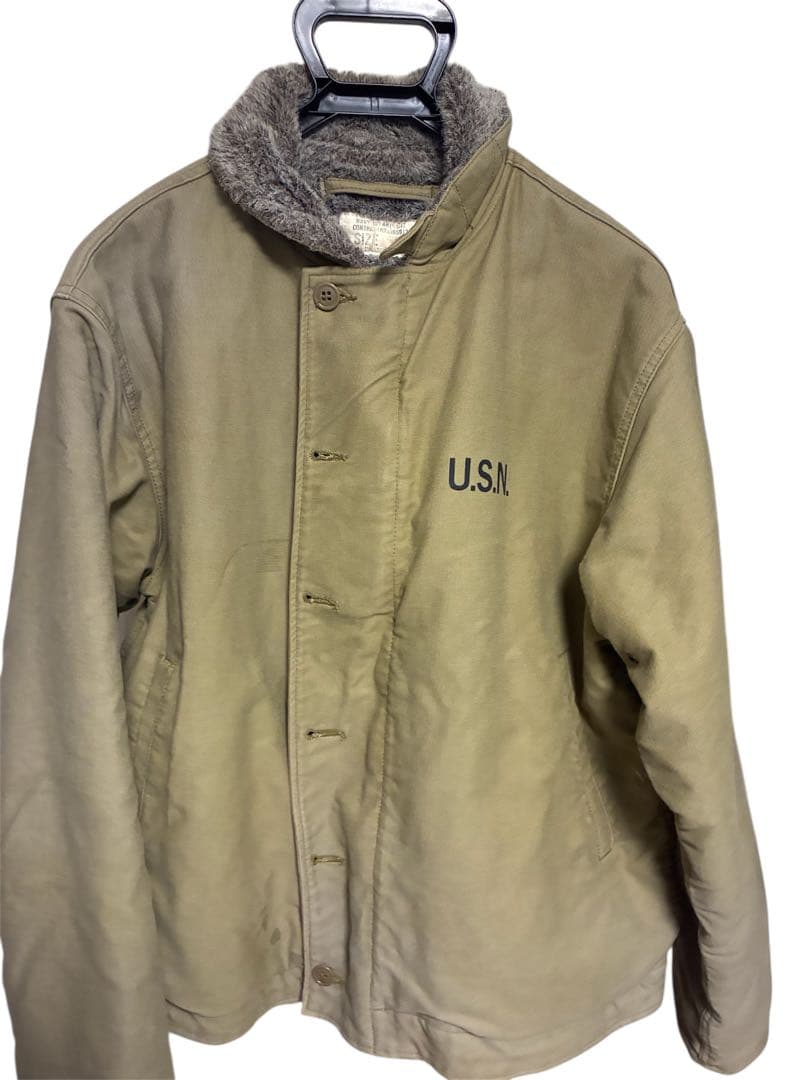 ジャケット・アウター Houston N-1 DECK JACKET KHAKI