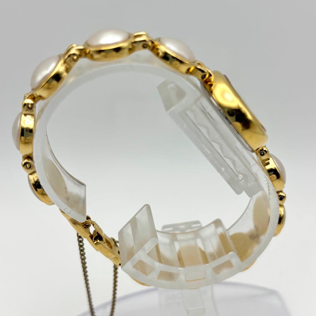 激レア✨SEIKO ALBA 腕時計 パール装飾 ラウンド ゴールド ブレス