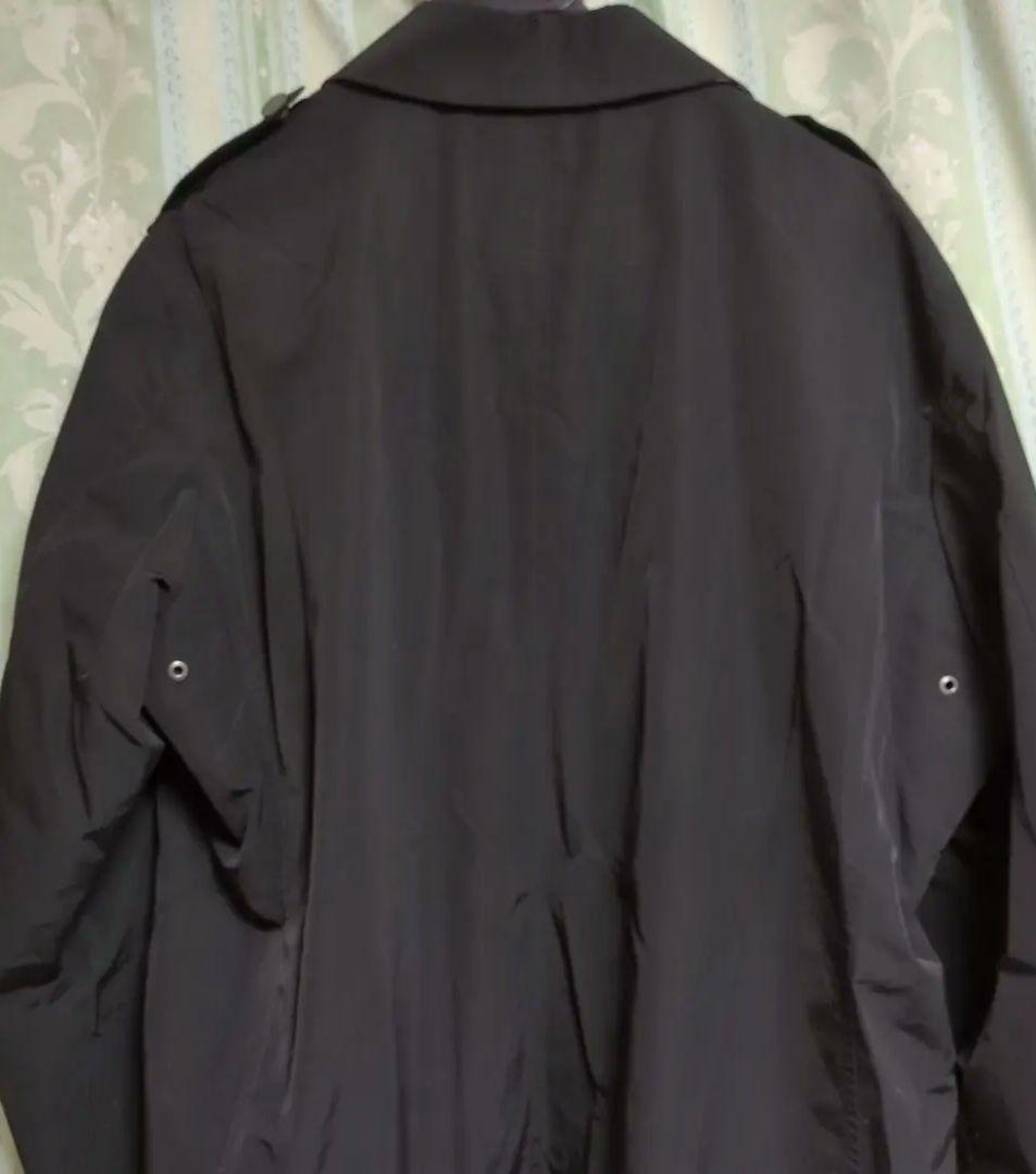 Burberry ステンカラーコート ブラック　美品　L 男女兼用　シンプル