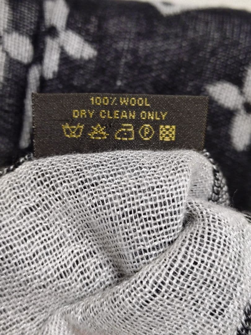 【プロ※確認】LOUIS VUITTON チェック モノグラム マフラー