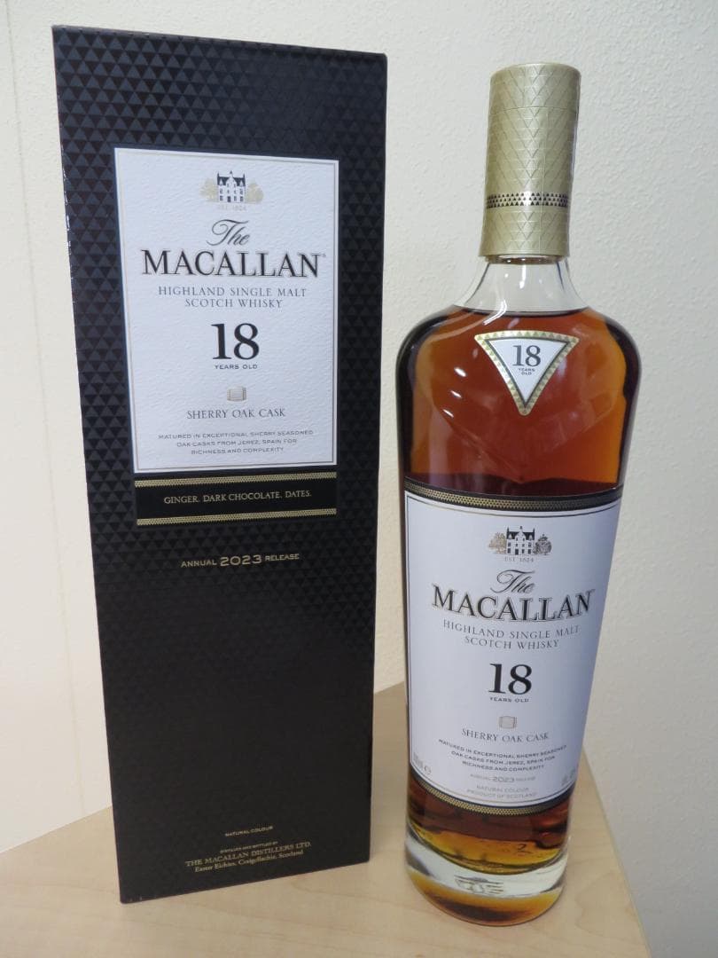 ザ マッカラン 18年 シェリー オーク カスク 43% 700ml箱付き