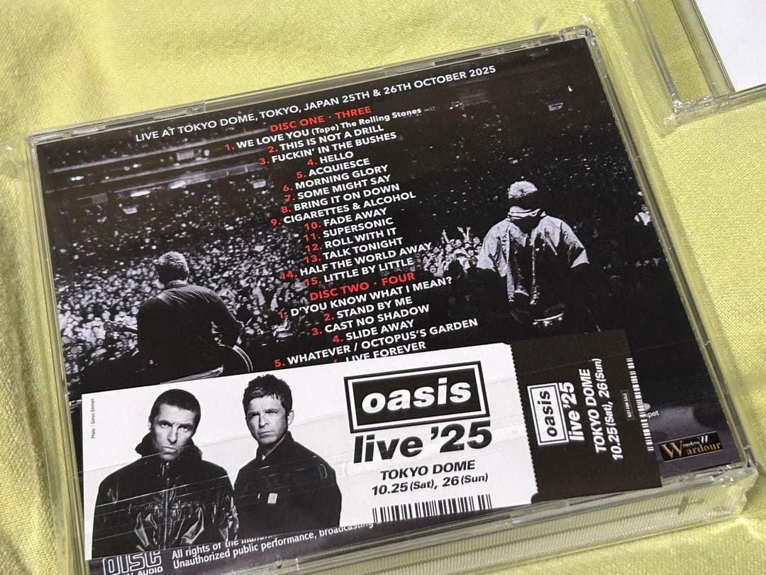 洋楽 OASIS - DEFINITIVE TOKYO DOME 2025
