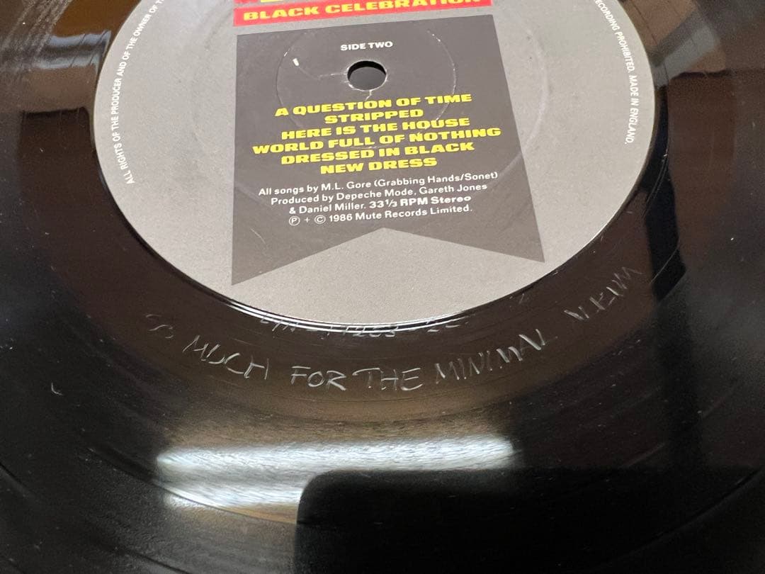 Depeche Mode ブラック・セレブレーション LP洋楽P-13279